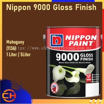 Nippon 9000 Gloss Finish Wood & Metal Paint 1L/5L MAHOGANY (1136)