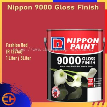 Nippon 9000 Gloss Finish Wood & Metal Paint 1L/5L FASHION RED (R 1274A)