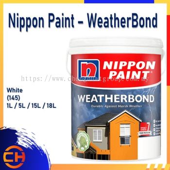 Nippon Paint Weatherbond (WB) Dinding Luar 1L/5L/18L PUTIH (145)