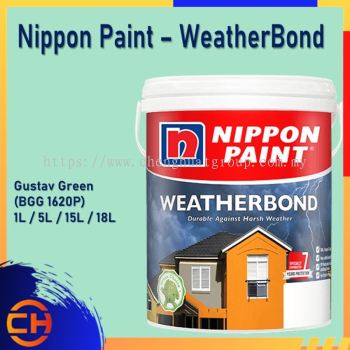 Nippon Paint Weatherbond (WB) Dinding Luaran 1L/5L/18L GUSTAV GREEN (BGG 1620P)