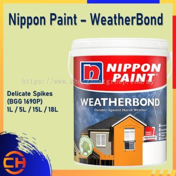 Nippon Paint Weatherbond (WB) Exterior Wall 1L/5L/18L DELICATE SPIKES (BGG 1690P)