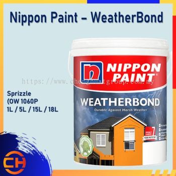  Nippon Paint Weatherbond (WB) Dinding Luaran 1L/5L/18L SPRIZZLE (OW 1060P)