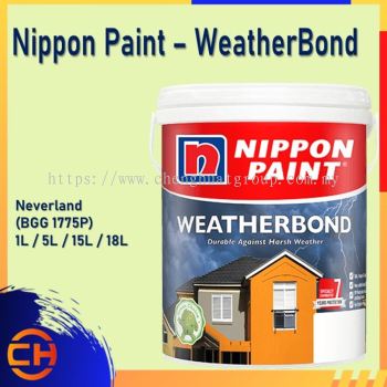 Nippon Paint Weatherbond (WB) Exterior Wall 1L/5L/18L NEVERLAND (BGG 1775P)