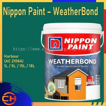 Nippon Paint Weatherbond (WB) Exterior Wall 1L/5L/18L HABOUR (AC 2108A)