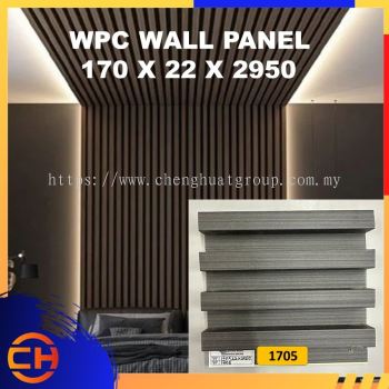 WPC Wall Panel c/w PVC Surface/ Wall Paper/ Panel Dinding 长城板/装饰墙/吊顶  170 X 22 X 2950MM CODE : 1705