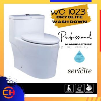 WC 1023 Cryolite Wash Down One Piece Real One-Piece