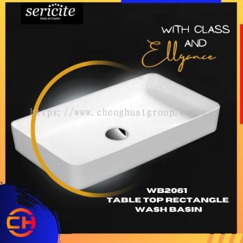 SERICITE WB2061 TABLE TOP RECTANGLE WASH BASIN