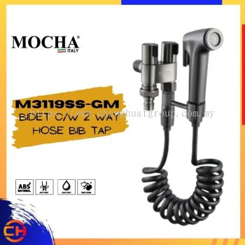 MOCHA M3119SS-GM Bidet C/W 2 Way Hos Bib Tap