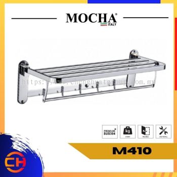 MOCHA  M410 Towel Bar Stainless Steel 304 - 600mm Double (Mirror Finish)