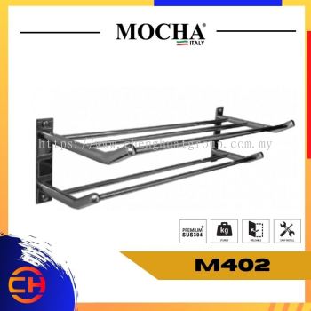 MOCHA M402 Towel Bar Stainless Steel 304 - 600mm Double (Mirror Finish)