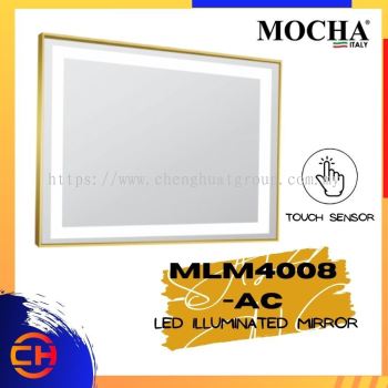 MOCHA MLM4008-AC Gold Frame LED Illuminated Mirror (Touch Sensor)