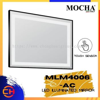 MOCHA MLM4006-AC Black Frame LED Illuminated Mirror (Touch Sensor)