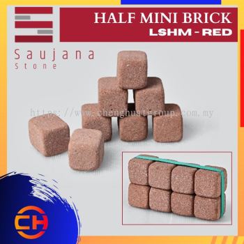 SAUJANA LSHM - RED S - BRICK HALF MINI ( L50MM - W50MM - H50MM )