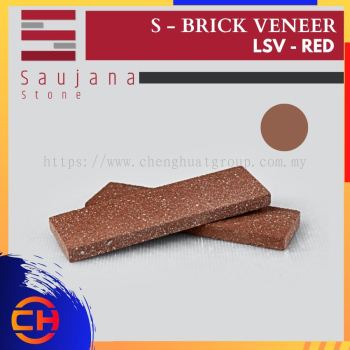 SAUJANA LSV - RED S - BRICK VENEER ( L215MM - W65MM - H15MM )