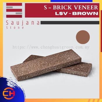 SAUJANA LSV - BROWN S- BRICK VENEER ( L215MM - W65MM - H15MM )