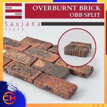 SAUJANA OBB SPLIT OVERBURNT BRICK ( L215MM - W98MM - H68MM )