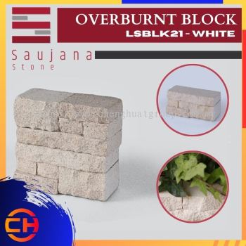 SAUJANA LSBLK21 - WHITE OVERBURNT BLOCK ( L210MM - W85MM - H100MM )