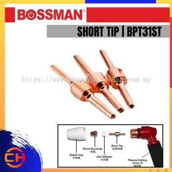 BOSSMAN PLASMA CUTTING TORCH 31 SERIES ACCESSORIES BPT31ST SHORT TIP 