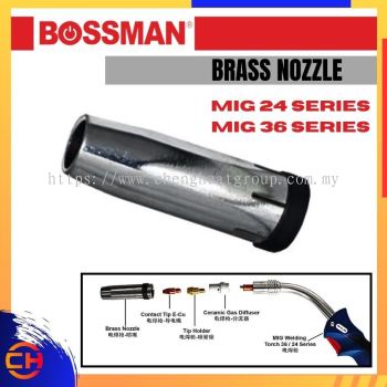 BOSSMAN MIG WELDING TORCH ACCESSORIES BM36N20 / BM24N12 BRASS NOZZLE 