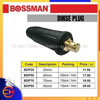 BOSSMAN ELECTRODE HOLDER BDP25 / BDP50 / BDP70 / BDP95 DINSE PLUG 