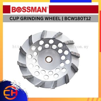 BOSSMAN DIAMOND CUTTING WHEEL BCW180T12 CUP GRINDING WHEEL 