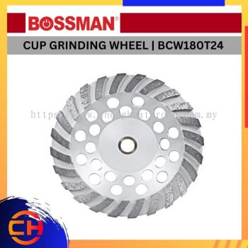 BOSSMAN DIAMOND CUTTING WHEEL BCW180T24 CUP GRINDING WHEEL 