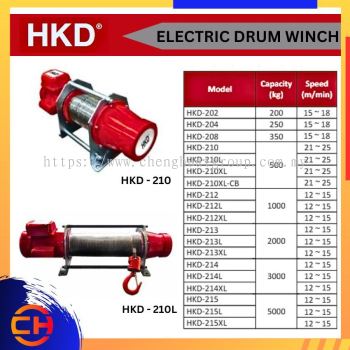 HKD ELECTRIC DRUM WINCH 3 PHASE 415V 50HZ 