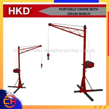 HKD PORTABLE CRANE WITH DRUM WINCH SINGLE PHASE 220V 50HZ 