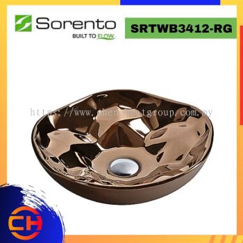 SORENTO COUNTER TOP DESIGNER BASIN SRTWB3412-RG ( L410xW410xH135mm )