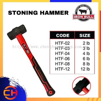 IRON BULL HAND TOOLS HTF - 02/ 03/ 04/ 06/ 08/ 12  STONING HAMMER - TPR HANDLE 