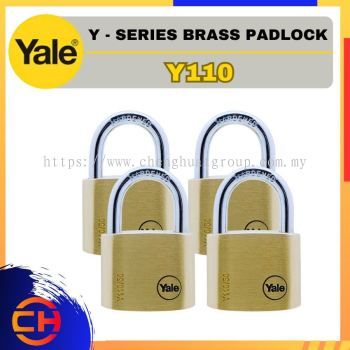 YALE Y - SERIES PADLOCK RANGE Y110 KEYED ALIKE BRASS PADLOCK 