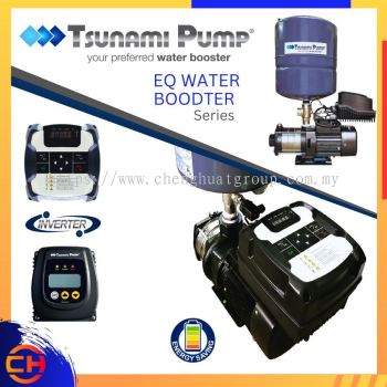 TSUNAMI PUMP EQ WATER BOOSTER SERIES | EQ SMART DRIVE UNTUK WATER BOOSTER PUMP & EQ INVERTER ( CMH4 - 40T - EQ [PT18] / CMH4 - 601 - EQ [PT18] / CMH12 - 25T - EQ [PT18] )