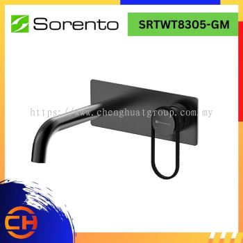 SORENTO BASIN MIXER TAP SRTWT8305-GM Wall Mounted Basin Mixer Tap ( Gunmetal )