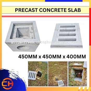 PRECAST CONCRETE SLAB ( L450MM x W450MM x H400MM ) PRECAST CONCRETE SUMP COVER 