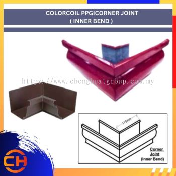 COLORCOIL PPGI CORNER JOINT ( INNER BEND ) ROLL FORMING METAL GUTTER 