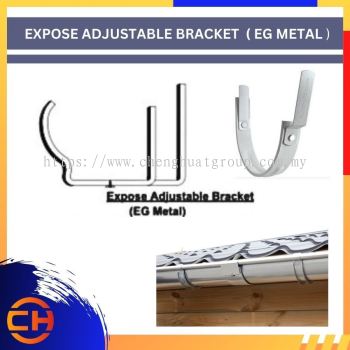 ZINK GUTTER ZINCALUME | COLORCOIL PPGI | STAINLESS STEEL SUS 304/2B EXPOSE ADJUSTABLE BRACKET ( EG METAL ) ROLL FORMING METAL GUTTER 