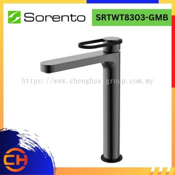 SORENTO BATHROOM FAUCET SRTWT8303-GMB High Basin Cold Tap Gunmetal + Matt Black 