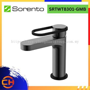 SORENTO BATHROOM FAUCET SRTWT8301-GMB Basin Cold Tap Gunmetal + Matt Black ( L142MM x W45MM x H150MM )