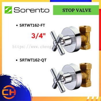 SORENTO BATHROOM FAUCET SRTWT162-FT / SRTWT162-QT Stop Valve 3/4" (Full Turn / Quater Turn)