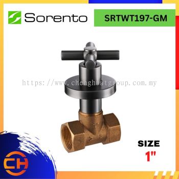 SORENTO BATHROOM FAUCET SRTWT197-GM Stop Valve 1"