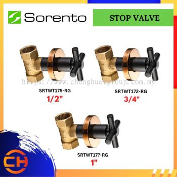 SORENTO BATHROOM FAUCET SRTWT175-RG / SRTWT172-RG / SRTWT177-RG Stop Valve ( 1/2" | 3/4" | 1" )