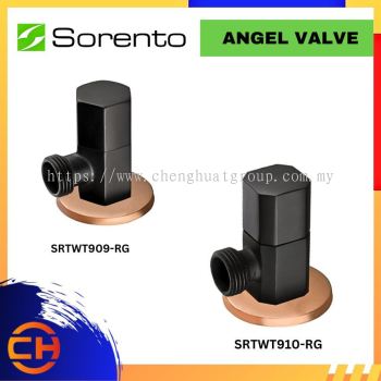 SORENTO BATHROOM FAUCET SRTWT909-RG / SRTWT910-RG Angle Valve Black