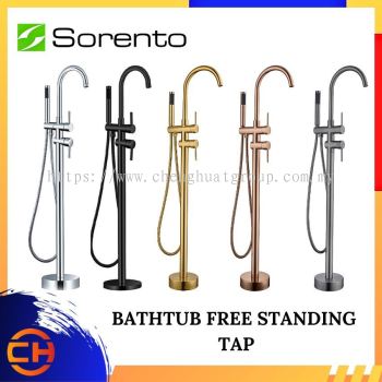 BILIK MANDI SORENTO SRTWT51012 / SRTWT51012-BL / SRTWT51012-GY / SRTWT51012-FRG / SRTWT51012-GM TAP BERDIRI PERCUMA ( Hitam , Kuning Emas , Emas Mawar Penuh , Gunmetal )