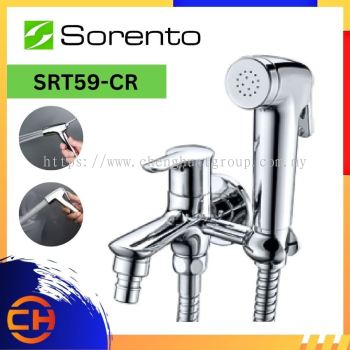 SORENTO BATHROOM FAUCET SRT59-CR Two Way Tap c/w Hand Bidet & 1.2m Flexible Hose ( L129MM x W88MM x H79MM )