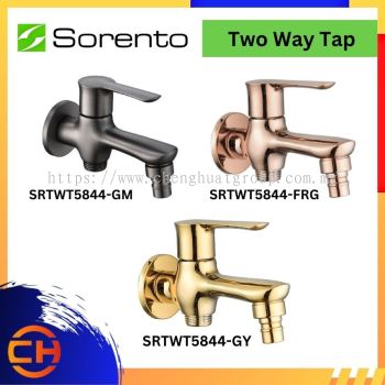 SORENTO BATHROOM FAUCET SRTWT5844-GM / SRTWT5844-FRG / SRTWT5844-GY Two Way Tap ( Golden Yellow / Full Rose Gold / Gunmetal )