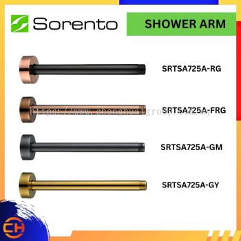 SORENTO BATHROOM SHOWER & BIDET SRTSA725A-RG / SRTSA725A-FRG / SRTSA725A-GM / SRTSA725A-GY SHOWER ARM  ( Rose Gold + Black  , Full Rose Gold ,Gunmetal, Golden Yellow )