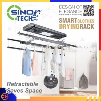 SINOR TECH ST - 6500 - AI - GM Smart Clothes Drying Rack Indoor Drying Rack Clothes Hanger ( AI FUNCTION )