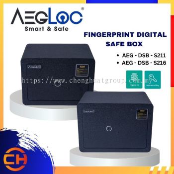 AEGLOC AEG - DSB - S211 / AEG - DSB - S216 BLACK FINGERPRINT DIGITAL SAFE BOX