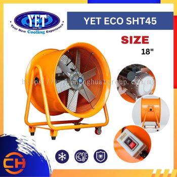 KIPAS PENGUDARAAN INDUSTRI LAGI ECO SHT45 Tugas Berat 18″ Kipas Ventilator Mudah Alih