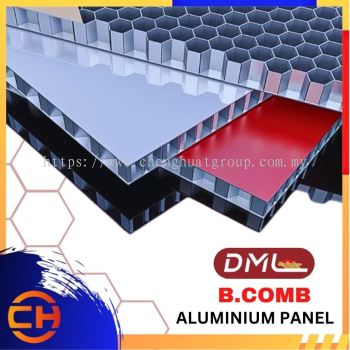 DML ALU PVDF , POLYESTER & POWDER COATING ALUMINIUM B.COMB PANEL ( W1250MM x L2440MM ) *PRE ORDER*